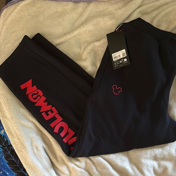 lululemon athletica Pants - lululemon athletica Black and Red Track Pants